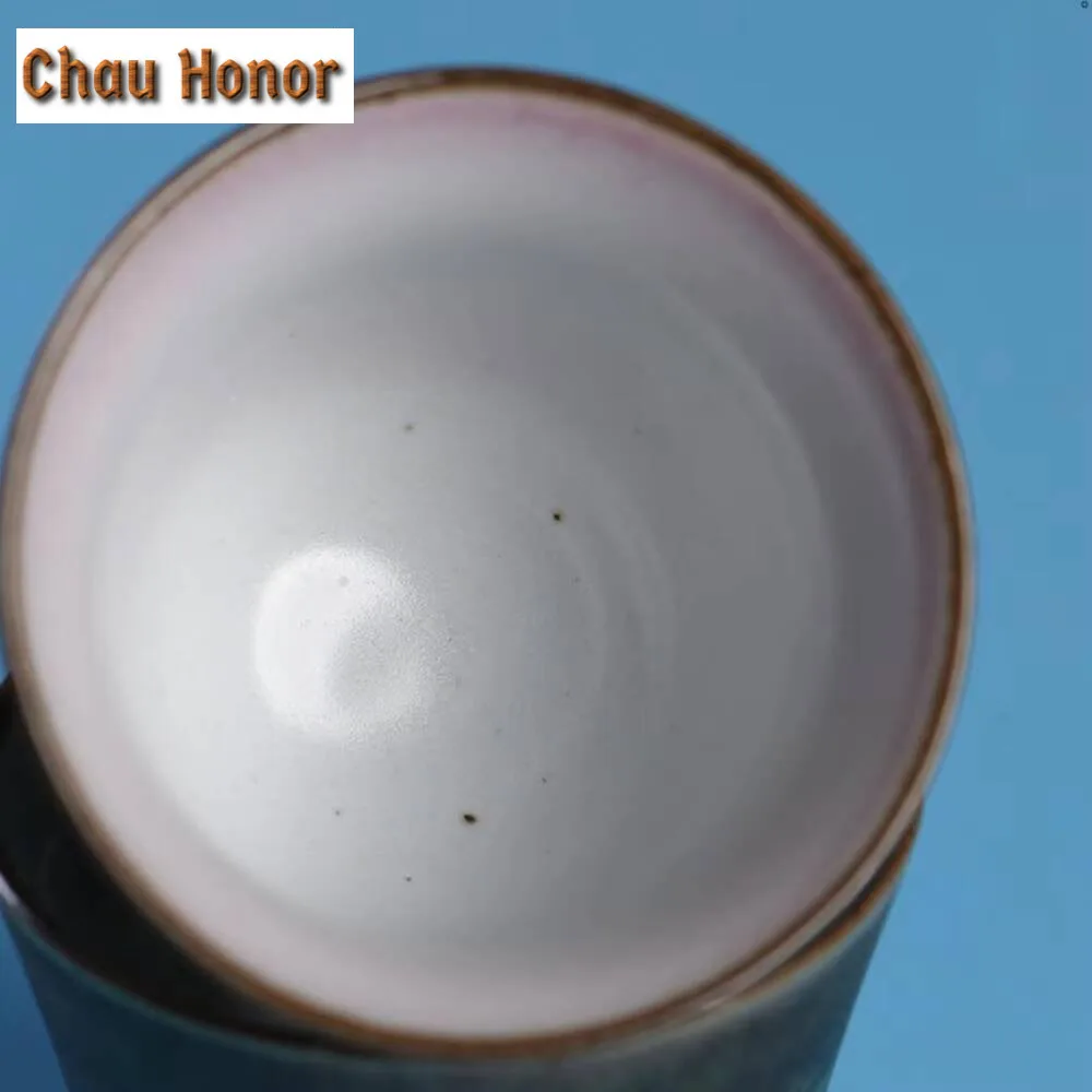 2pc/set Chinese Kiln Change Glaze Ceramic Teacup Aesthetic Sample Tea Cup Samll Smelling Cup Tea Ceremony Accessories Craft 60ml