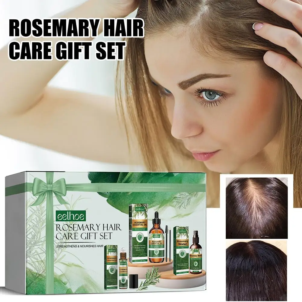 Rosemary Essential Oil Kit Mint Split Ends Dry Spray Nourishing Strengthening Treatment Men Women Hair Shampoo Moistur I1d9