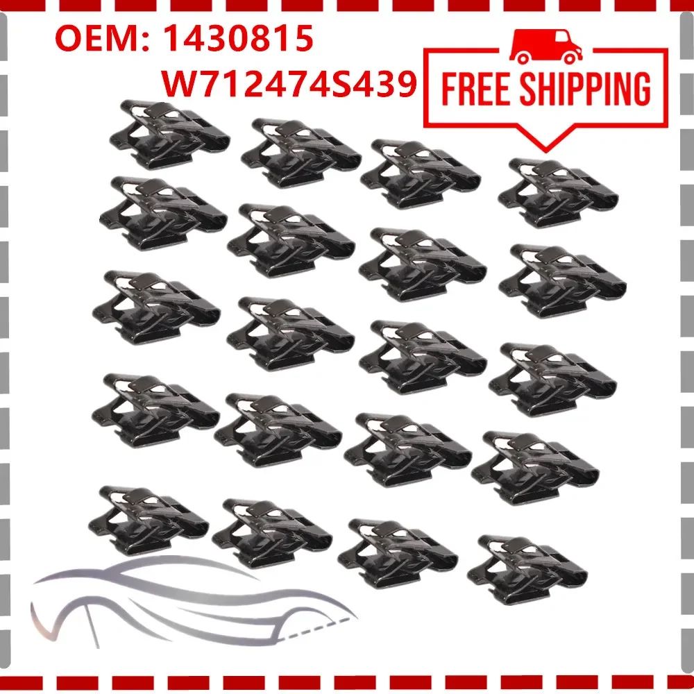 20 X 1430815 W712474S439 Boot Trim Panel Metal Clips Clamps Load ...