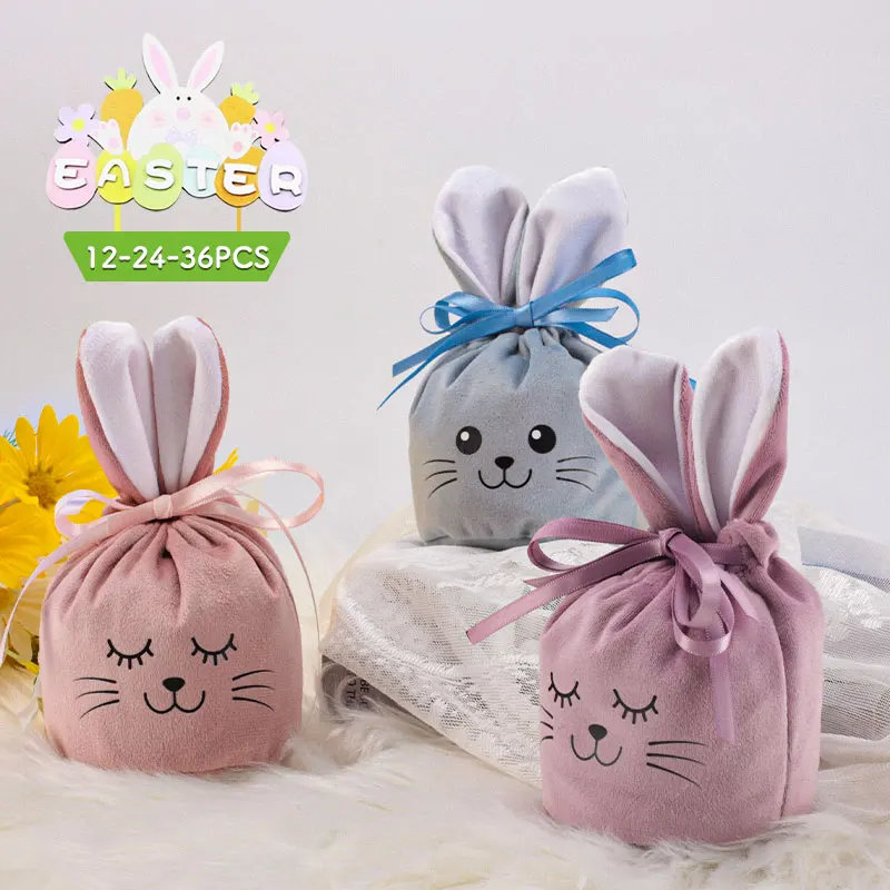 

12/24/36 шт., бархатные мешки для украшений