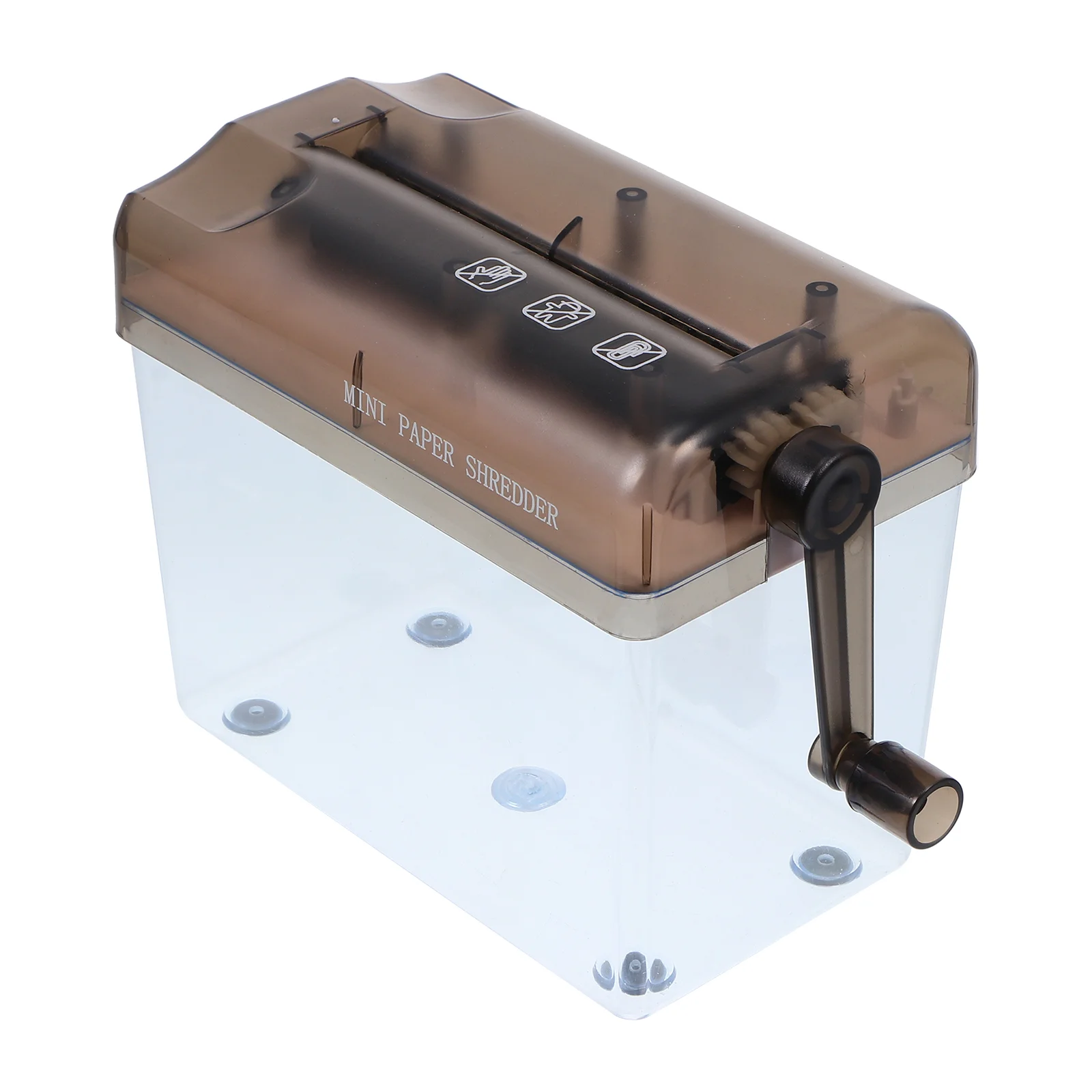 Hand-cranked Paper Shredder Small Desktop Document Manual for Home Floor Strip