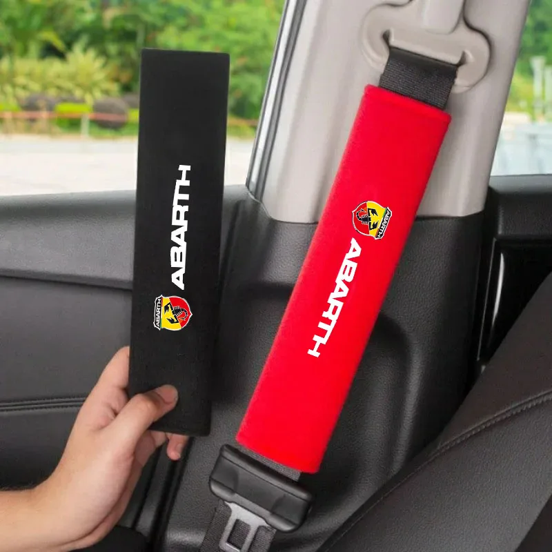 Set of 2 Premium Seat Belt Shoulder Pads - Comfortable Car Interior Accessories
