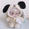 20cm Doll Clothes Shark Hoodies Cartoon Animal Coat Cotton Stuffed Dolls Lovely Outfit Changing Dressing Game Playing House Gift 4
