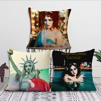 Hot Singer Chappell Roan Pillow Case Sofa Living Room Bedroom Headboard Backrest Cushion Square Cushion Nap Time 1