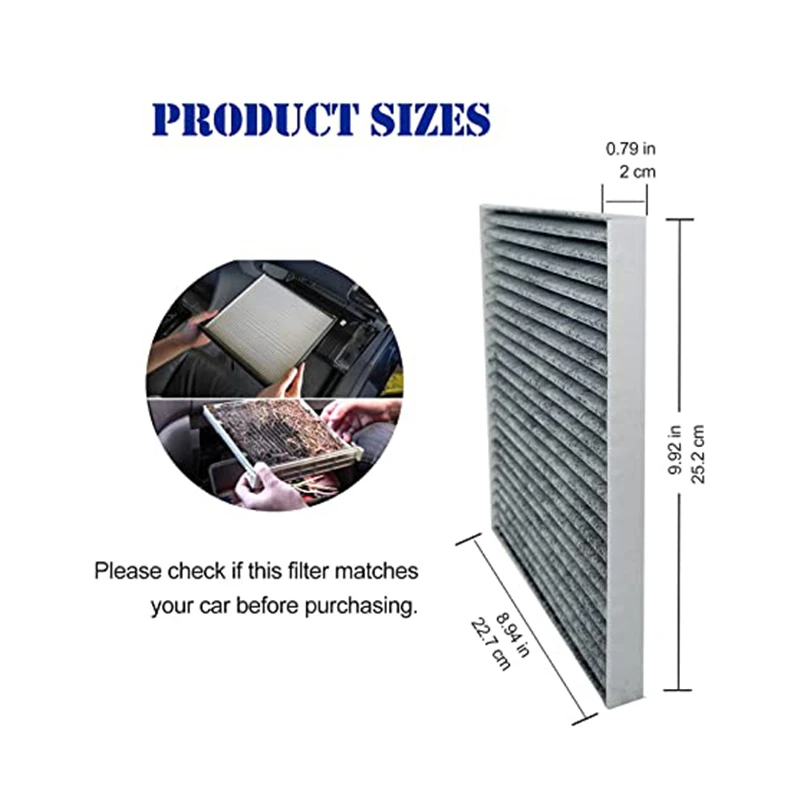 Cabin Air Filter for Hyundai Azera Santa Fe Sonata Kia Cadenza Optima Sedona 97133-3SAA0
