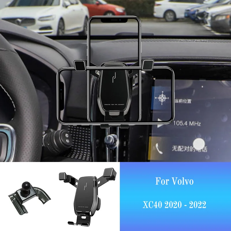 

Car Phone Holder for Volvo XC40 XC 40 2020-2022 GPS Stand 360 Degree Rotatable Mobile Smartphone Support Mount Auto Accessories