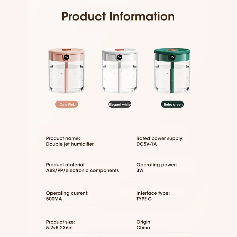 2L Air Humidifier Large Capacity 6