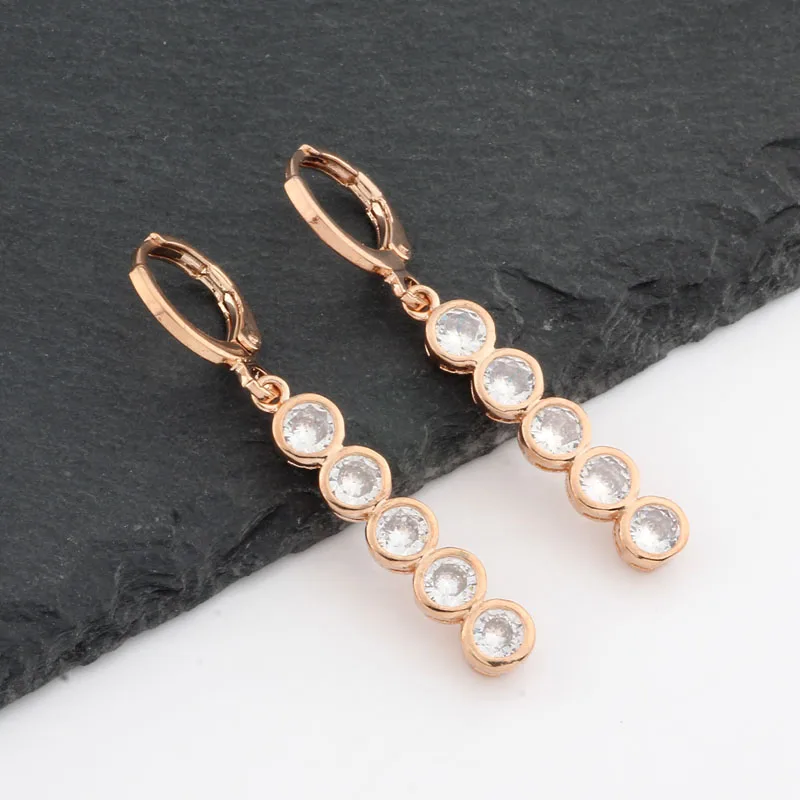 

Dangle Earrings For Women 2022 Luxury Long Earrings JewelryWith Cubic Zircon High Quality Wedding Drop Earrings Wholesale