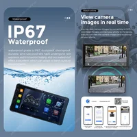 NaviFly 5.5" Portable Motorcycle Screen Navigation IP67 Waterproof Monitor Wireless CarPlay Android Auto BT WIFI Dual Camera SWC - Image 3
