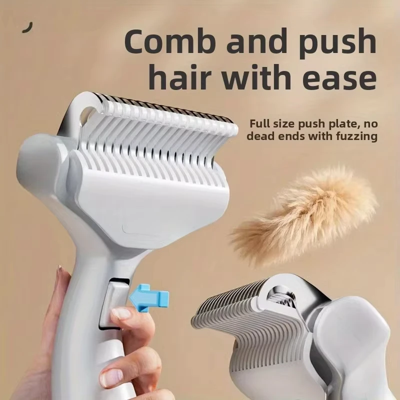 Stainless Steel Dog Removal Pet Hair Remover Brush For Grooming Tools Pets Dematting Comb Dogs Accessories_voghion.com