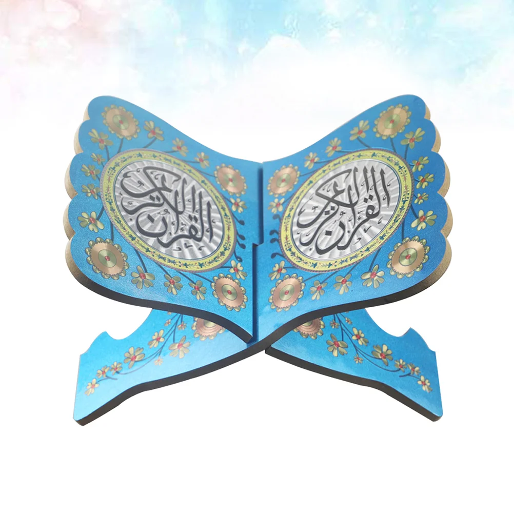 

Деревянная молитвенная книжка Eid Vintage, подставка для книг, деревянная книжная полка, креативная деревянная книжная полка (Небесно-голубая)