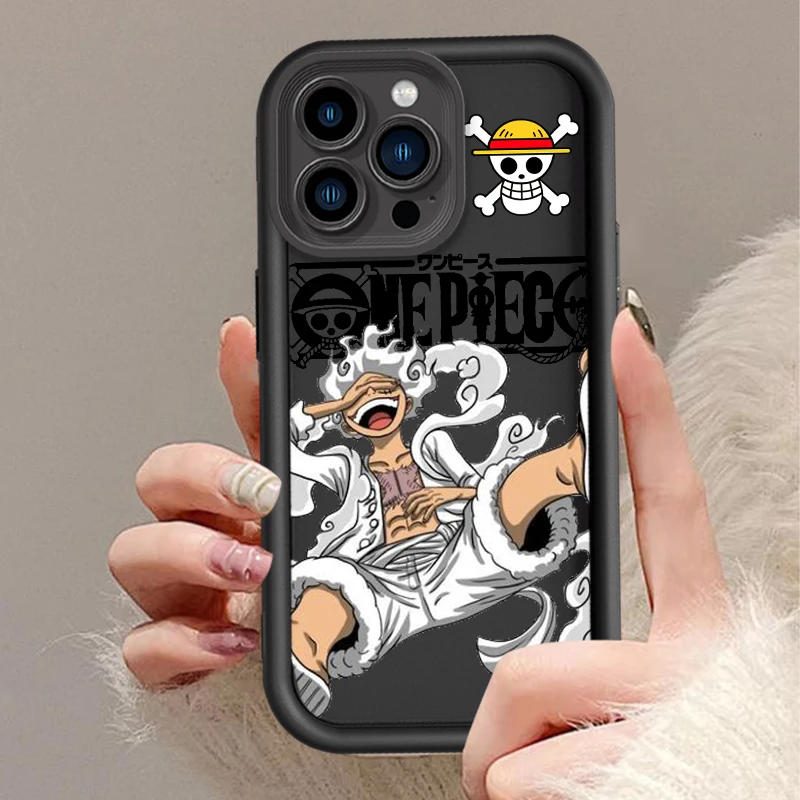 thumbnail image 1 of O-one p-pieces Luffys Anime para Apple iPhone 15 14 13 12 11 XS XR X 8 7 Pro Max Plus Pro funda de teléfono de escalera de ojo suave a prueba de golpes, 1 of 5