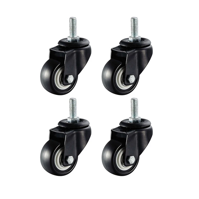 

Swivel Caster Wheels Heavy Duty Threaded Stem Casters without Brake 4 Pack Premium Polyurethane Wheels Anti-wear Smooth Casters