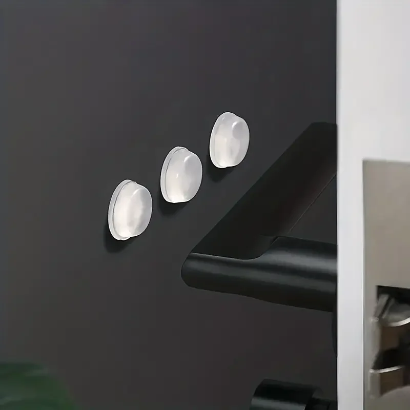 Self Adhesive Door Stopper Rubber Damper Buffer Cabinet Bumpers Silicone Furniture Pads Cushion Protective Pads 100Pcs