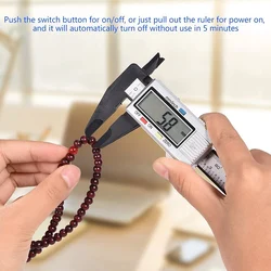 Vernier caliper digital eletrônico lcd micrômetro a pilhas régua medidor de largura profundidade ferramentas de madeira resettable 0 150mm
