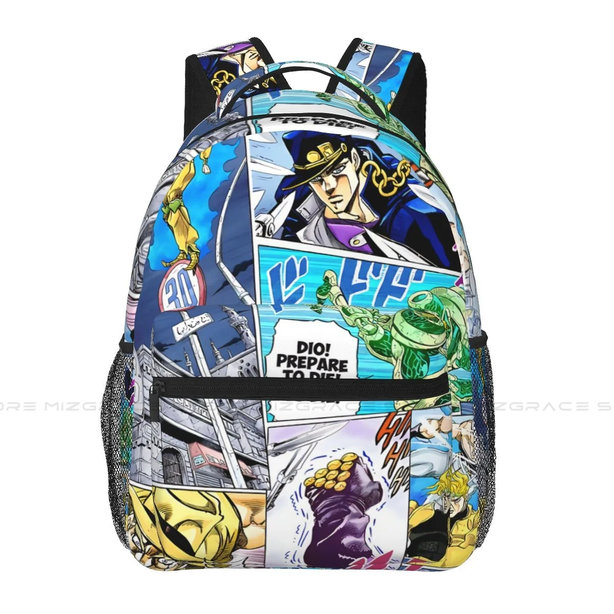 

Back To School JoJo's Bizarre Adventure Backpack School Boy Girl Anime Collage Travel Soft Rucksack Casual Laptop Bag