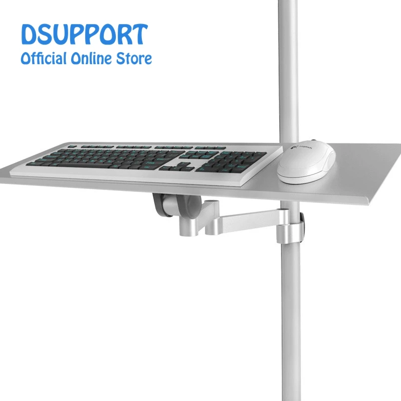 Suporte da Bandeja do Teclado da Montagem da Tubulação da Parede do Monitor e do Teclado do Uso Duplo Tamanho 61*19.5cm Bandeja do Teclado da Montagem na Parede