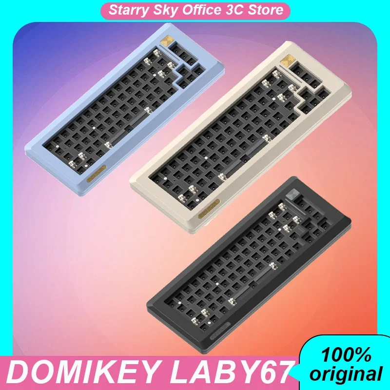 Domikey 라비67 기계식 키보드 키트, 알루미늄 합금, 무선 블루투스, 3 가지 모드, 핫 스왑, E-스포츠 게임 키보드 키트, 노트북 선물