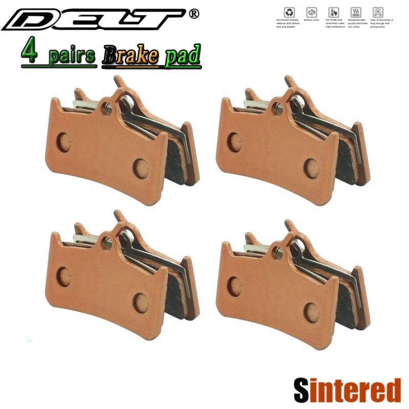 

4 Pair Sintered Bicycle Disc Brake Pad For SHIMANO/HOPE Deore XT BR-M755/766 Grimeca System 8/Monom4,Techm4 Jederlo BIKE