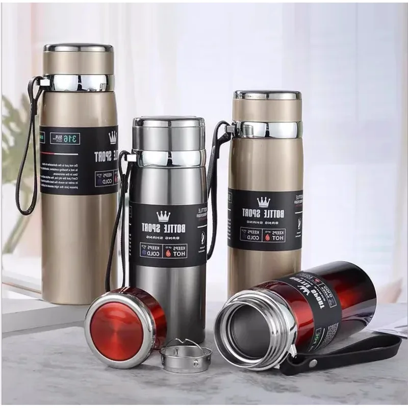 Stainless Steel Thermos Bottle 316 Insulated Mug for Outdoor Travel