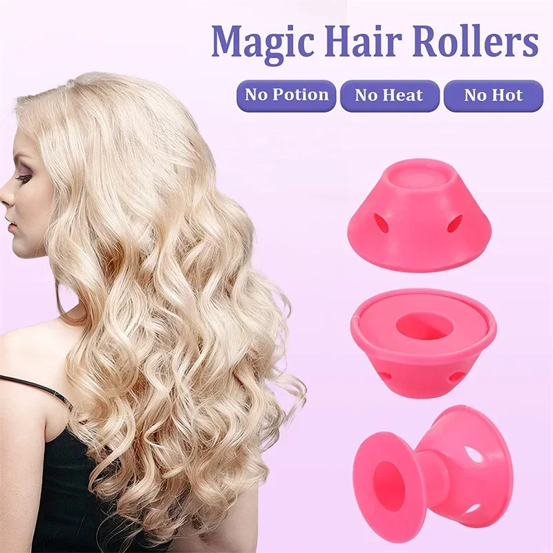 Heatless Hair Curlers Set: 10 Pieces Including Large and Small Soft