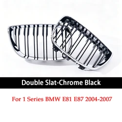 Sleek Gloss & Matte Black Carbon Fiber M Color Front Kidney Grille (Double Chrome Black)