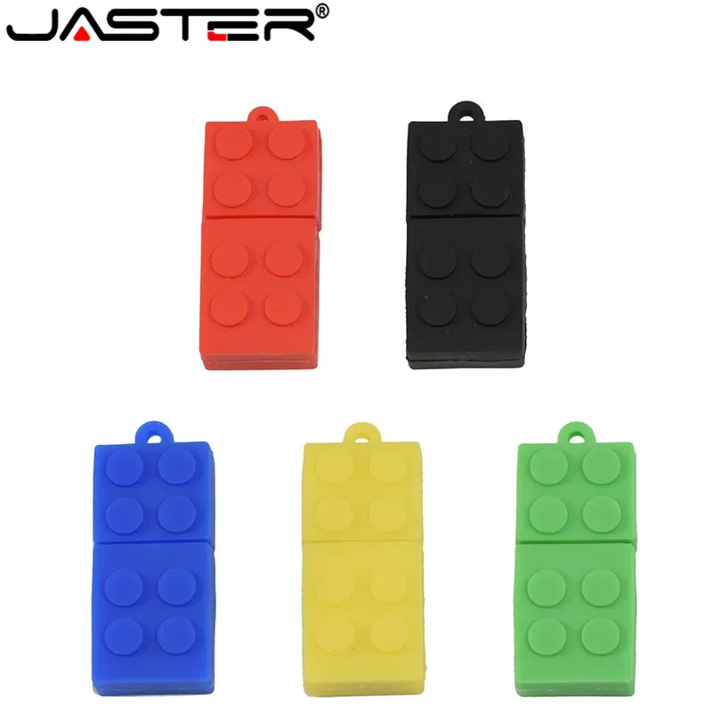 Toy Brick Flash Drive USB 64GB Silica gel Building Block Pendrive 32GB 16GB Pen Drive Real Capacity USB Stick JASTER usb flash drive,flash drive