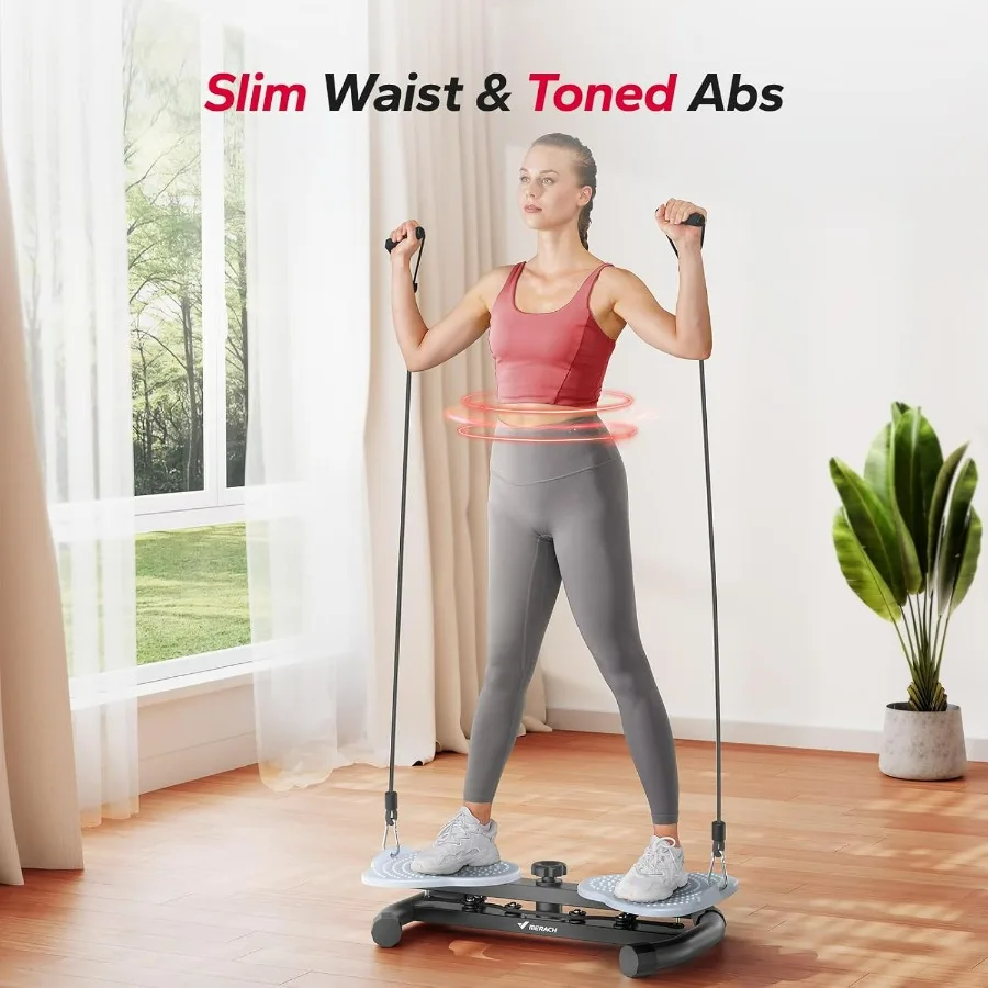 Waist Twister Machine Exercise, Ab Twist Board with 300 lbs Weight Capacity, Abs Workout for Slim Waist and Core Ab Exercise, No