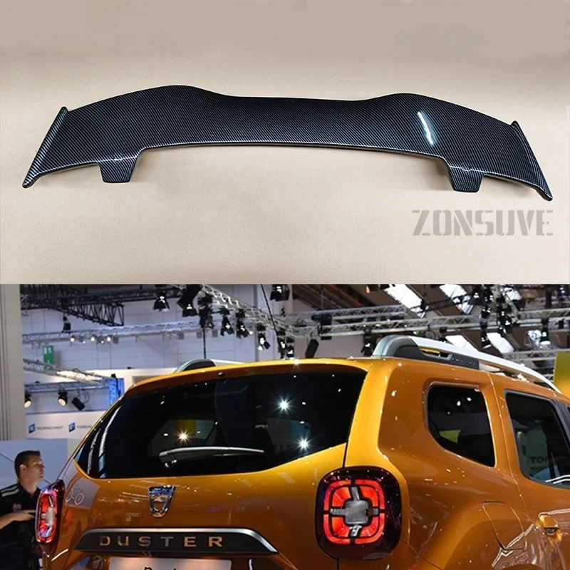 For Dacia Duster 2018-2020 Spoiler ABS Plastic Hatchback Roof Rear Wing  Body Kit Accessories - AliExpress