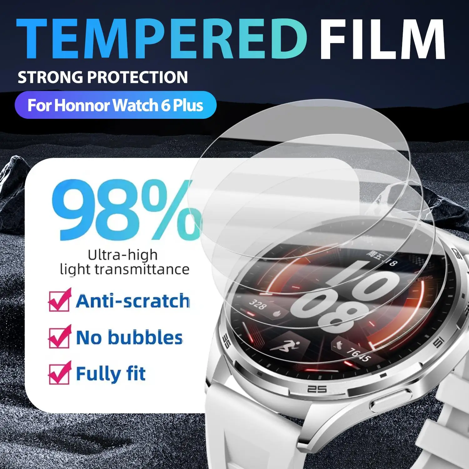Tempered Glass Screen Protector - HD Clear, Bubble-Free, Shatterproof Protective Film