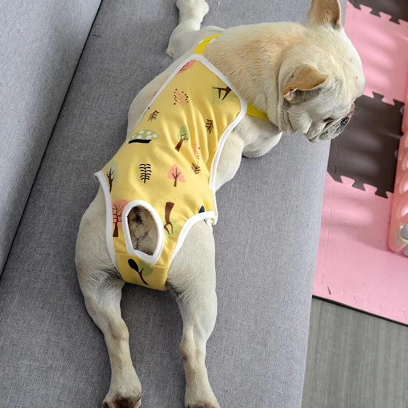Dog Shorts Pet Diapers Dog Diapers Dog Nappies Female Dog Shorts Diapers Suspenders Physiological Pants Washable Underwear Diapers Sanitary Panties French Bulldog Small Dogs