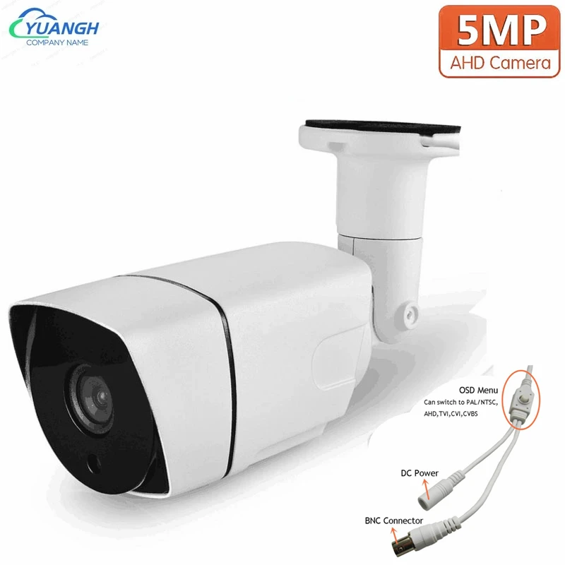 5MP Bullet Outdoor AHD CCTV Camera 3.6mm Lens 4 IN 1 Analog Security Camera IR Night Vision