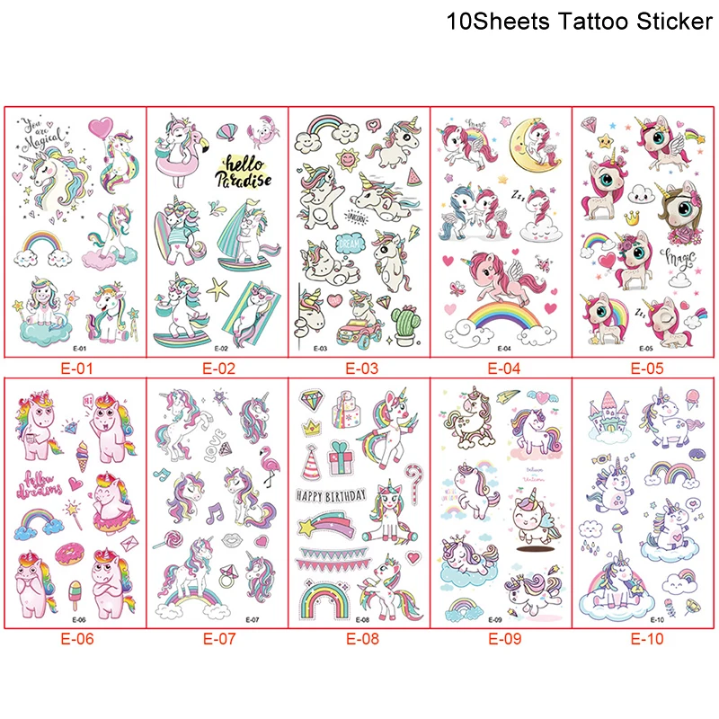 10pcs tattoo sticker