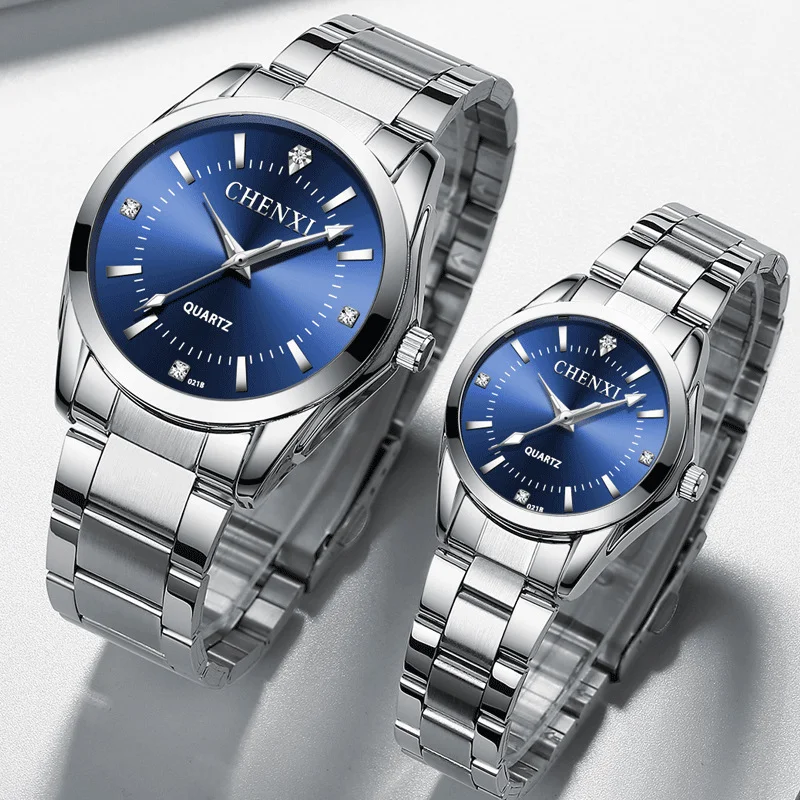 

Couple's Fashion Colors Brand Relogio Luxury Men Women's Casual Watches Waterproof Watch Women Fashion Dress Rhinestone Watch