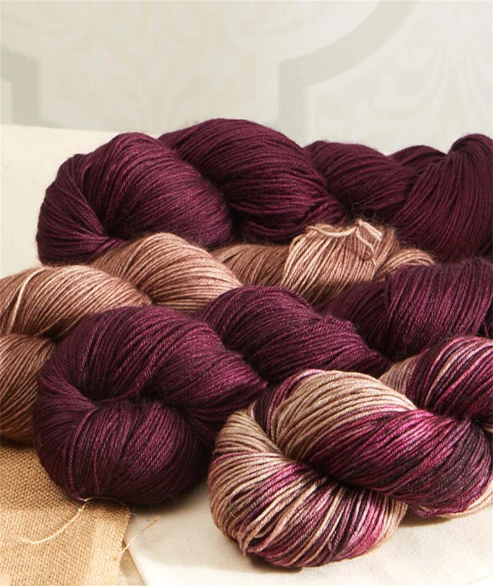 1piece 100g Symfonie Terra Extrafine Merino Blend Kniting Crochet Hand-dyed Yarn, Comfort & Breathable for Socks, Shawl, Scarf 4