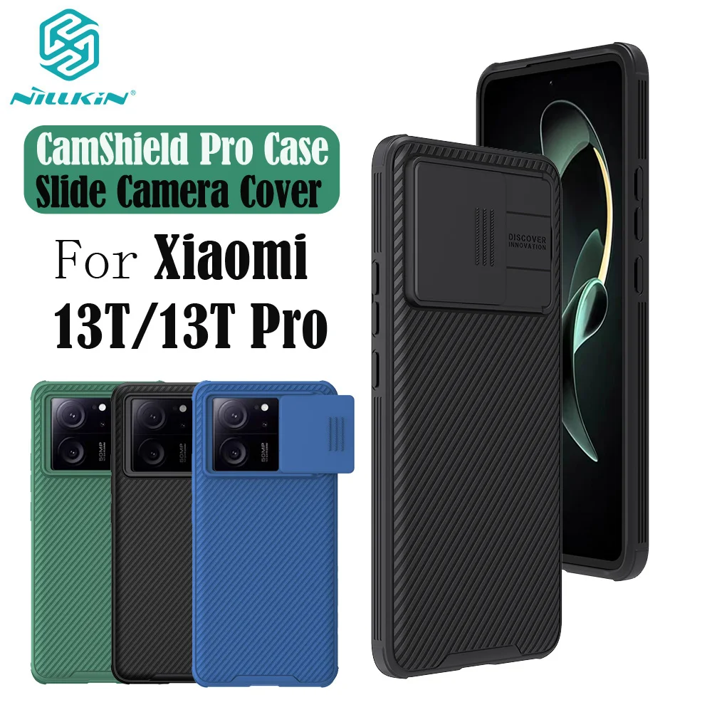 For Xiaomi 13T Pro Case NILLKIN CamShield Pro Shockproof Slide Camera Lens Privacy Protection Back Cover For Xiaomi Mi 13T Shell