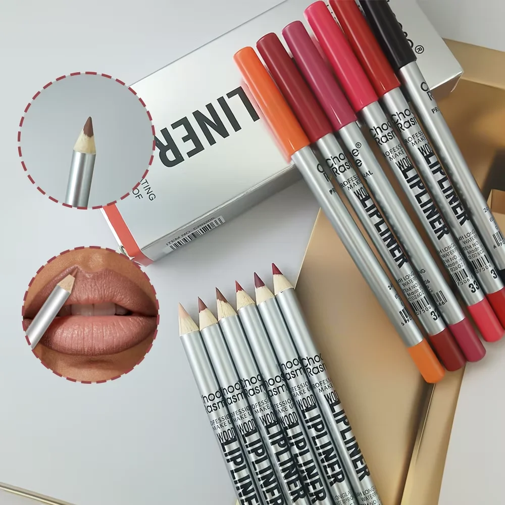 12 pcs Long-Lasting Lipstick Set with Professional Lip Liner Pencil and Matte Lip Gloss for Women Valentine's Day Gifts 5