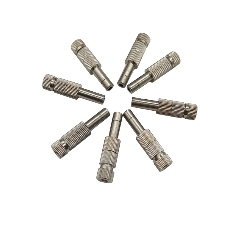10PCS Mist Cooling Slip Lock Nozzle with Filter Inside 6Mm Low Pressure Atomization Micro-nozzles Garden Irrigation Spray 6