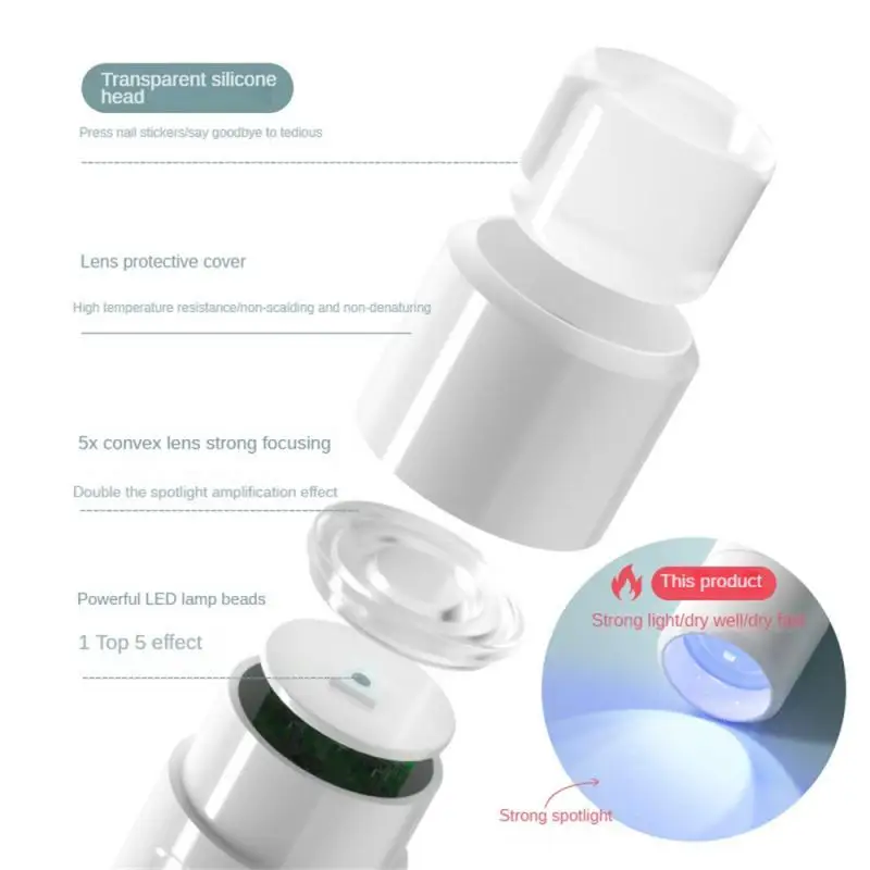 휴대용 미니 네일 램프 젤 광택제, 빠른 건조 손전등 펜, USB 네일 드라이어 기계, UV LED 네일 램프, 신제품