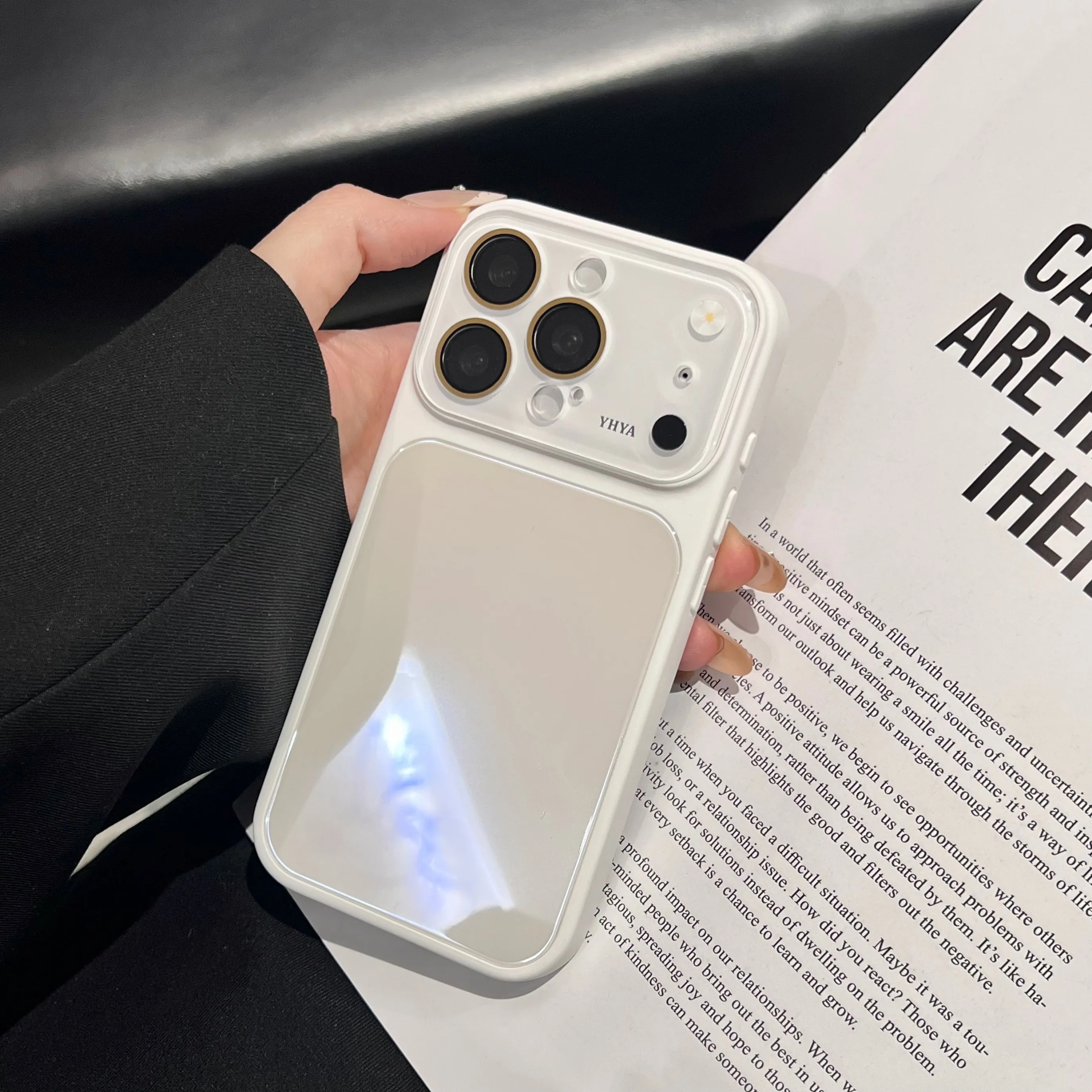 Luxury Candy Color Shockproof Glossy Glass Phone Case with Camera Protection