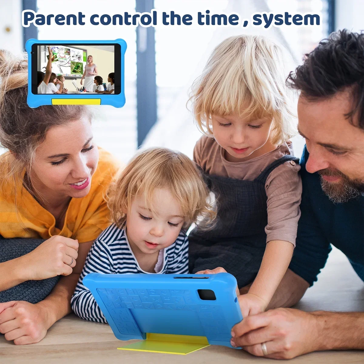 URAO 7 Inch Kids Learning Tablet Bundle Writing Board Drawing Tablet Headphones Stylus Bag Parental Controls Android13 5GB+32GB 5