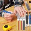 Solid Carpenter Pencils For Deep Hole Marker Pen With Refill Leads Marking Tool Woodworking Deep Hole Metal Mechanical Pencil 1