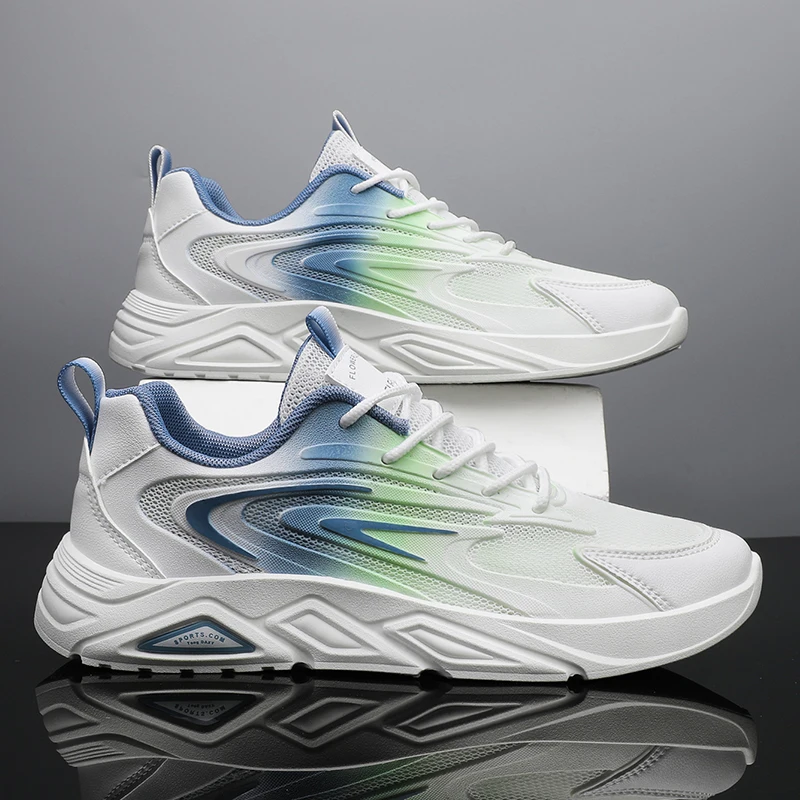 

Personality Men's Sneakers Breathable Fashionable Color Thoughtful Elasticity Four Seasons Minimalist Style Sports Shoes For Men