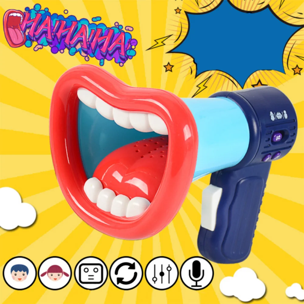 

1Pc Novelty Voice Changer Funny Big Mouth Megaphone Kids Gag Microphone Loudspeaker Multi Handheld Mic Vocal Trick Toys