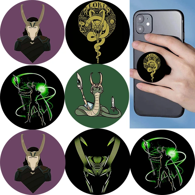 Marvel Loki Cool Popping Phone Socket Folding Phone Holder Stand Phones  Grip Mobile Phone Accessories Soporte Movil For iPhone - AliExpress