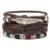 IF ME BOHO Tibet Stone Feather Multilayer Leather Bracelet Eye Fish Charms Beads Bracelets for Men Vintage Punk Wrap Wristband 12