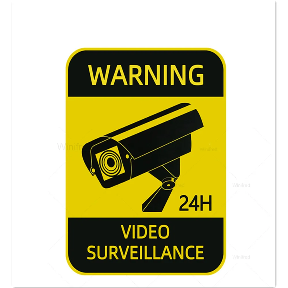 Autocollant Attention vidéo surveillance