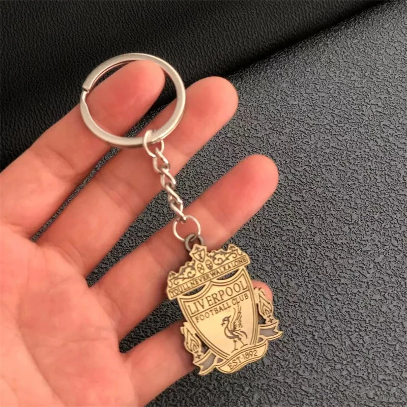 2024 New Classic Soccer Team Logo Keychain For Fans Football Championship Emblem National Team Zinc Alloy Badge Pendant Key Ring