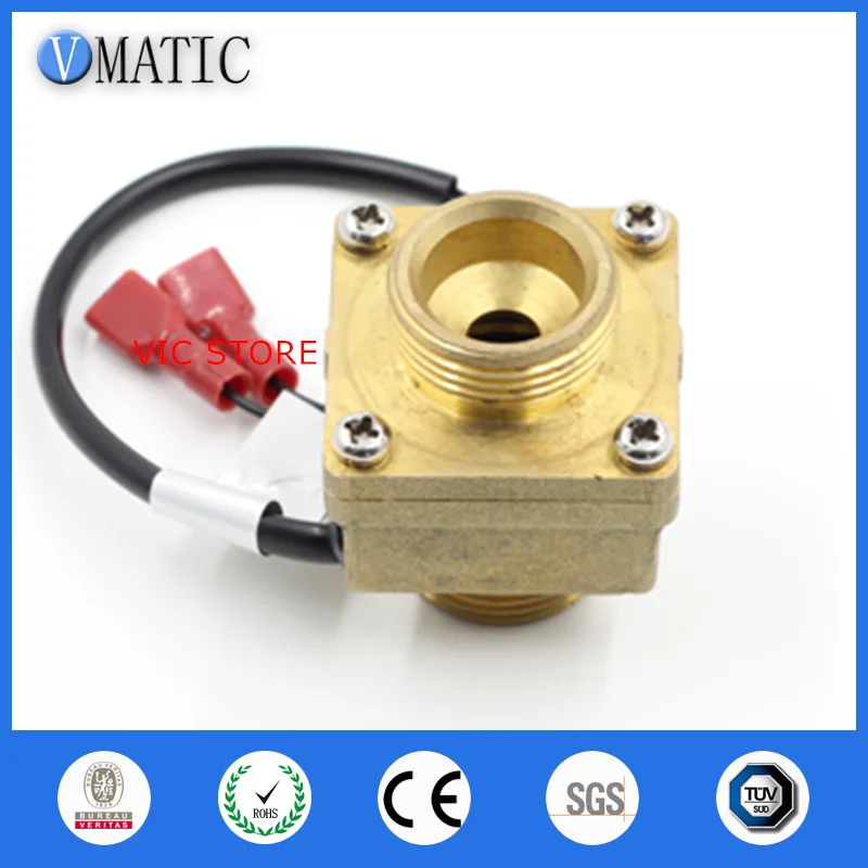 VC4050 Electronic Water Heater Male Thread Brass Material Liquid Flow Switch