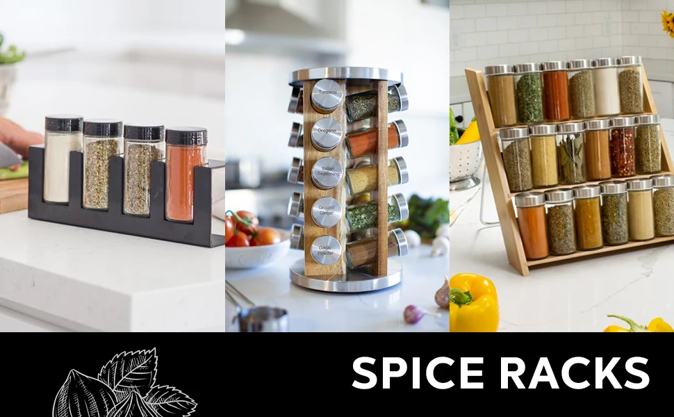 Orii Kitchen Spice Rack Organizers